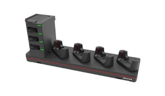 Honeywell CT47 5-Bay Booted Ethernet Base + Battery Charger, CT47-5NB-UVB-BAT-0