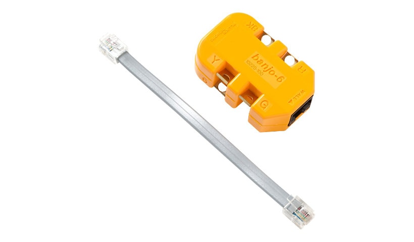 Fluke Networks 10220100 6-Wire In-Line Modular Banjo Adapter