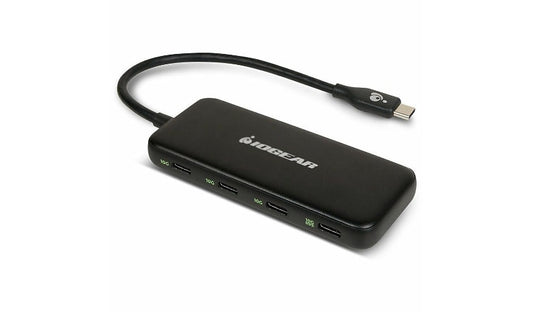 IOGEAR 4-Port USB-C Hub, 4x USB-C 10Gbps, Power Delivery
