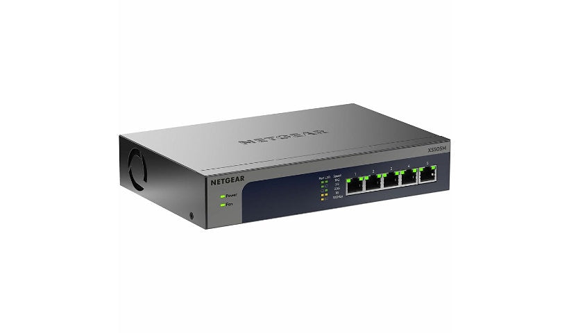 NETGEAR XS505M-200NAS XS505Mv2 5-Port 10G Unmanaged Switch, Multi-Gig