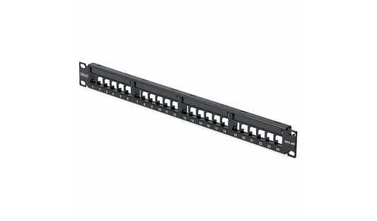 StarTech.com C6PANELUTP241UCM 24-Port Blank Keystone Patch Panel 1U 2 Year