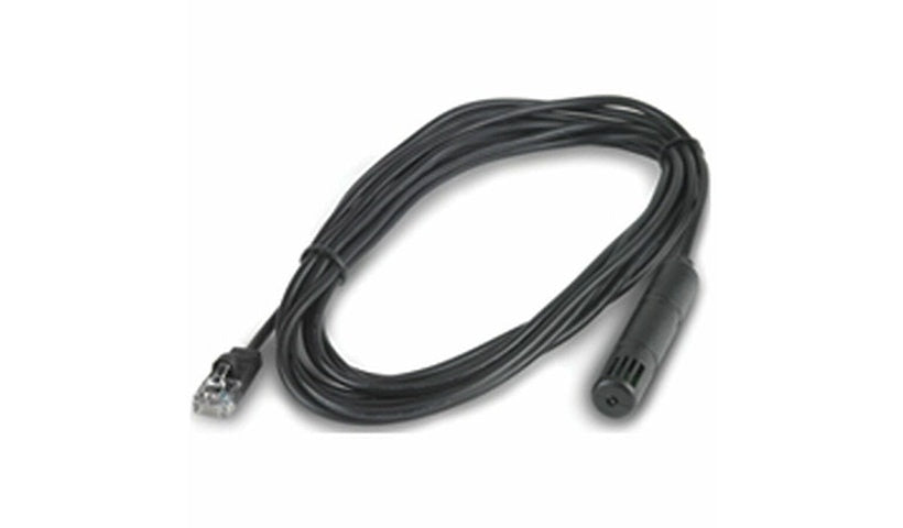 APC NetBotz Wired Temperature and Humidity Sensor, 3.9m Cable, RJ45, Black, AP9335TH
