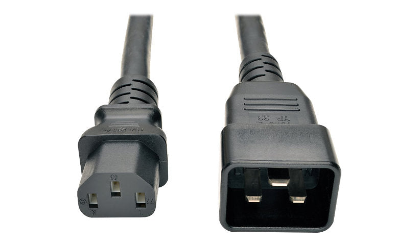 Tripp Lite P032-007 C20 to C13 Heavy-Duty Power Cord 7 ft 15A 100-250V 14 AWG