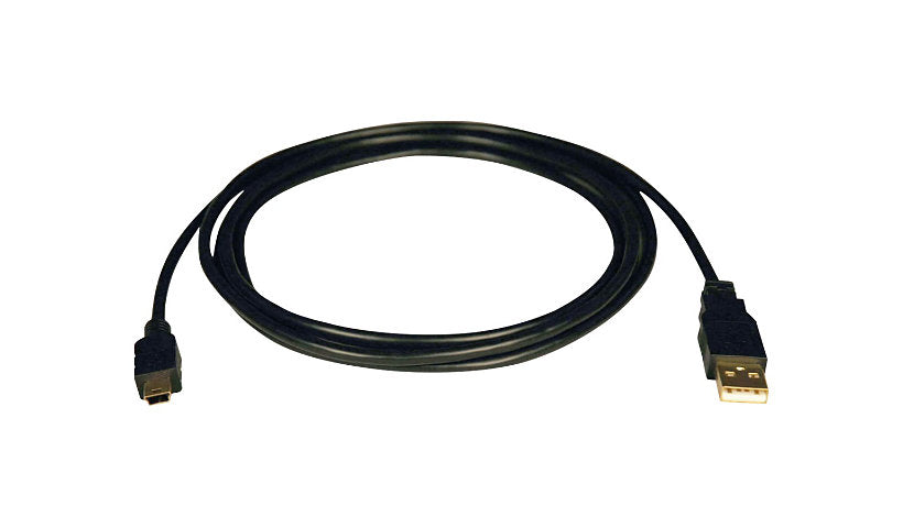 Tripp Lite USB 2.0 Type-A to 5-Pin Mini-B Cable, Gold Plated, M/M, 6 ft