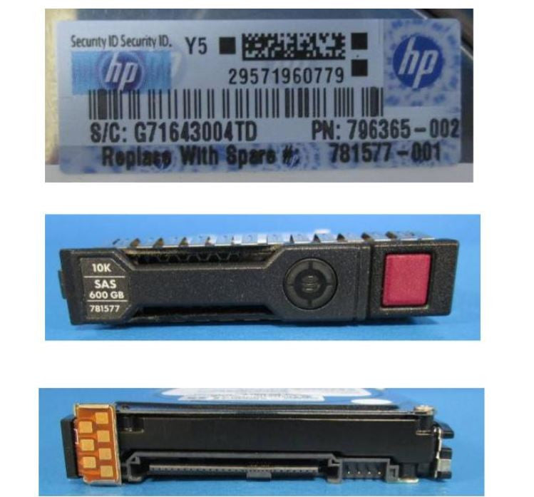 HPE EG0600JETKA-SC 600GB 10K RPM 2.5in SFF 12G SAS Enterprise HDD for Gen9 Gen10