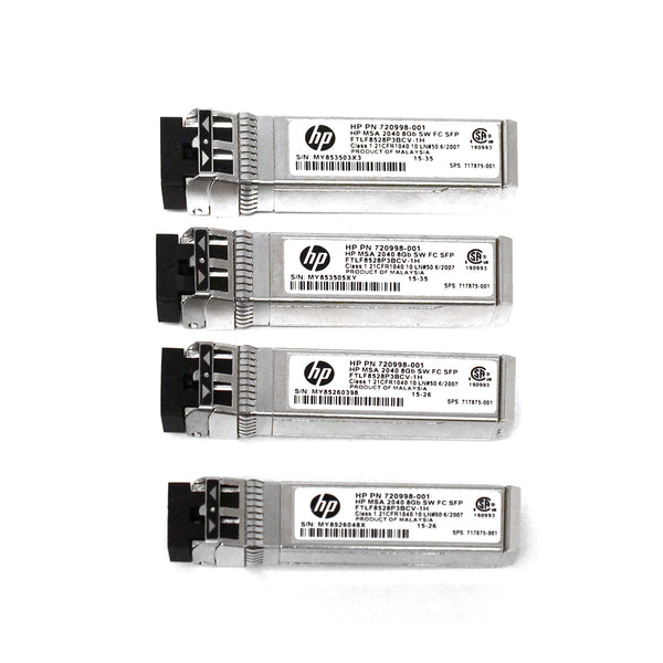 HPE MSA 717875-001 8Gb Short Wave FC SFP+ Transceiver 4-Pack for MSA 2040
