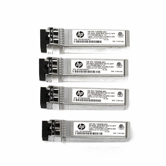 HPE MSA FTLF8528P3BCV-1H 8Gb Short Wave FC SFP+ Transceiver 4-Pack for MSA 2040