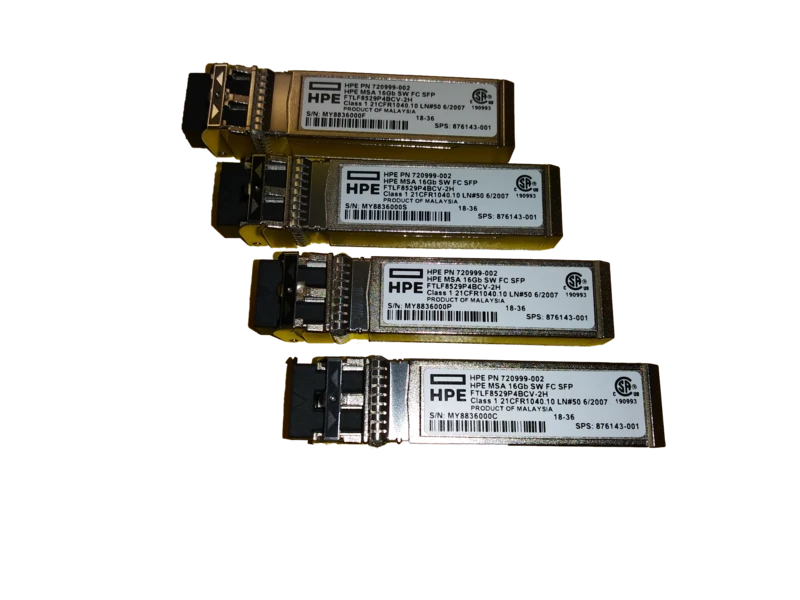 HPE MSA FTLF8529P4BCV-2H 16Gb SW FC SFP+ Transceiver 4-Pack MSA 1040/2040