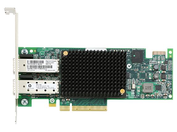HPE StoreFabric SN1100E 719212-001 16Gb Dual Port LP PCIe 3.0 FC HBA for G8 G9