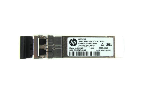 HPE QW923A 16Gb Fibre Channel Short Wave SFP+ Transceiver