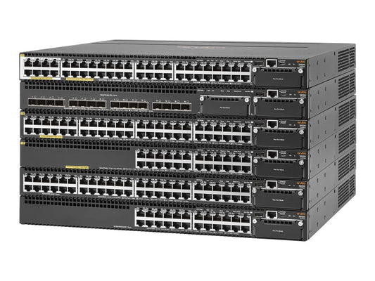 HPE JL076A Aruba 3810M 40G 8SR PoE+ 1-Slot 1U Stackable Layer 3 Switch