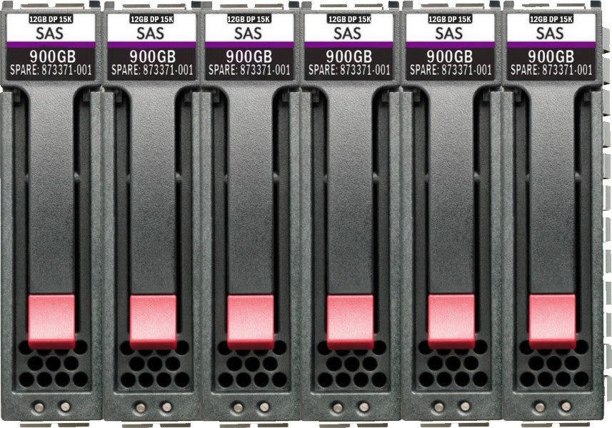 HPE R0P89A 5.4TB (6x 900GB Q1H47A) 15K RPM 2.5in SFF 12G SAS HDD Bundle for MSA