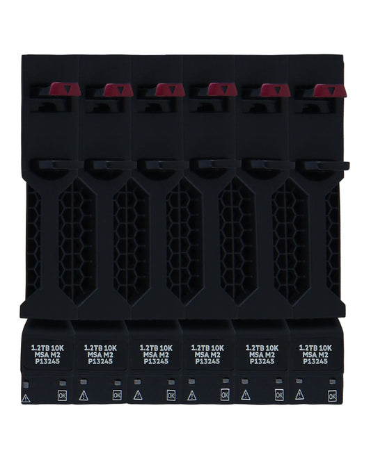 HPE R0Q65A 7.2TB (6x 1.2TB R0Q55A) 10K RPM 2.5in SFF 12G SAS HDD Bundle for MSA