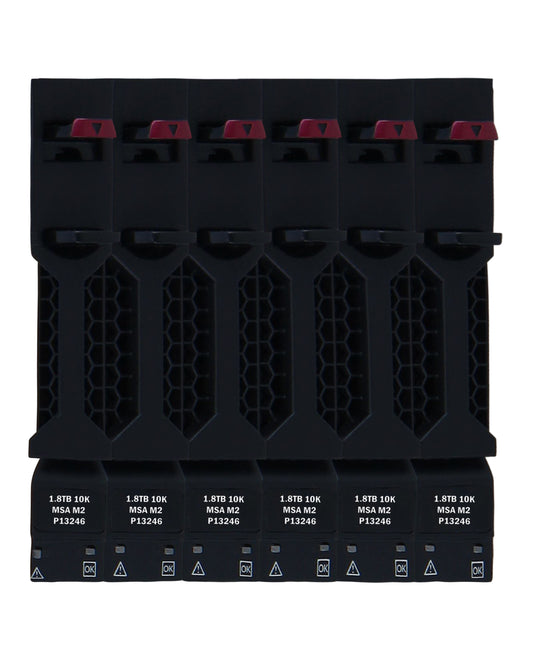 HPE R0Q66A 10.8TB (6x 1.8TB R0Q56A) 10K RPM 2.5in SFF 12G SAS HDD Bundle for MSA